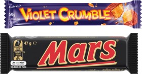 Mars-Medium-Bars-4456g-MMs-3549g-or-Violet-Crumble-50g-Selected-Varieties on sale