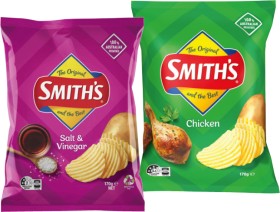 Smith%26rsquo%3Bs+Crinkle+Cut+Chips+150%E2%80%91170g+Selected+Varieties
