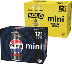 Pepsi+Max%2C+Solo+or+Schweppes+Mini+Can+12x250mL