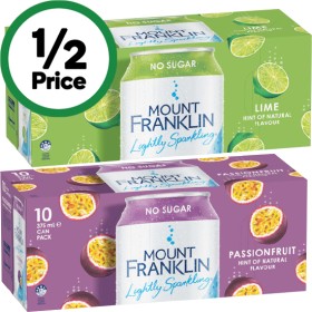 Mount-Franklin-Lightly-Sparkling-Water-Varieties-10-x-375ml on sale