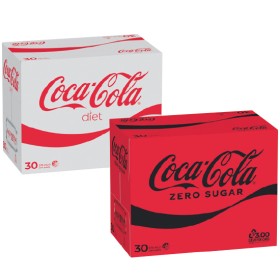 Coca-Cola-Classic-Diet-or-Zero-Sugar-Soft-Drink-Varieties-30-x-375ml on sale