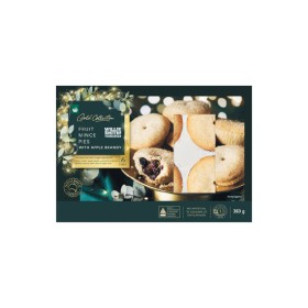 Woolworths-Gold-Apple-Brandy-Fruit-Mince-Pie-Pk-6 on sale