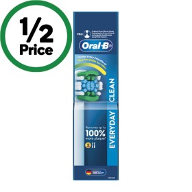 Oral-B-Everyday-Clean-Electric-Toothbrush-Replacement-Heads-Pk-2 on sale