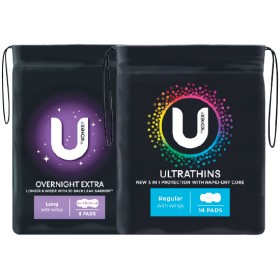 U+By+Kotex+Ultrathin+or+Maxi+Pads+Pk+6-16