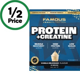Famous-Nutrition-Protein-Creatine-Powder-400g on sale