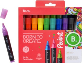 Born-Acrylic-Paint-Markers-20-Pack on sale