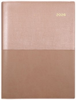 Collins+Debden+2026+A5+Day+to+Page+Vanessa+Diary+Rose+Gold