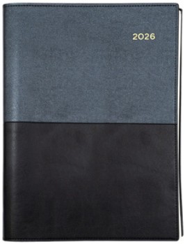 Collins+Debden+2026+A5+Day+to+Page+Vanessa+Diary+Black