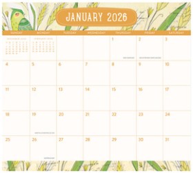 Orange+Circle+Magnetic+2026+Magnetic+Monthly+Calendar+Colour+Block