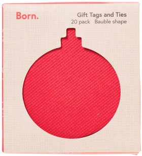 Born-Christmas-Swing-Tag-Bauble-20-Pack on sale