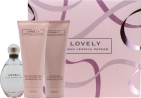 Sarah-Jessica-Parker-Lovely-Eau-De-Parfum-100mL-Shower-Gel-Body-Lotion-Gift-Set on sale