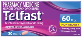 Telfast-Hayfever-Allergy-Relief-60mg-20-Tablets on sale