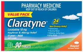 Claratyne+Rapid+Hayfever+%26amp%3B+Allergy+Relief+Value+Pack+90+Tablets