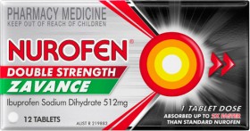 Nurofen+Double+Strength+Zavance+512mg+12+Tablets