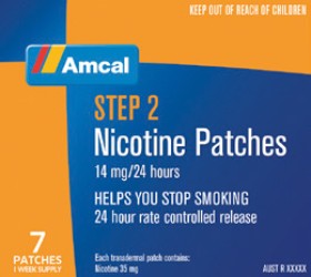 Amcal+Step+2+Nicotine+Patches+14mg+7+Patches