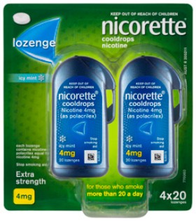 Nicorette-Cooldrops-4mg-Extra-Strength-Icy-Mint-4-x-20-Lozenges on sale