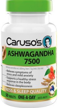 Caruso%26rsquo%3Bs+Ashwagandha+7500+50+Tablets