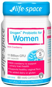 Life-Space+Urogen+Probiotic+for+Women+60+Capsules