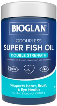 Bioglan-Odourless-Super-Fish-Oil-Double-Strength-200-Capsules on sale