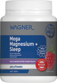 NEW-Wagner-Mega-Magnesium-Sleep-Berry-400g on sale