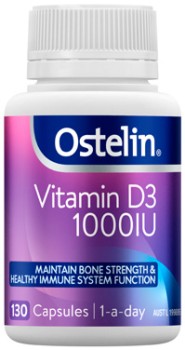 Ostelin+Vitamin+D3+1000IU+130+Capsules