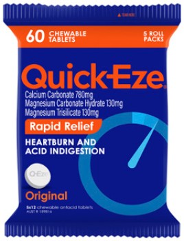 Quick-Eze+Rapid+Relief+Original+60+Chewable+Tablets