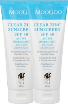 MooGoo-Clear-Zinc-Sunscreen-SPF-40-200g on sale