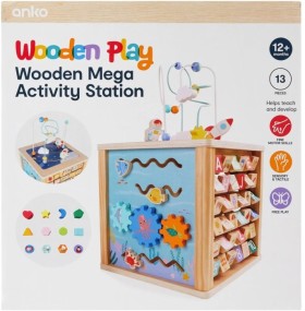 13-Piece-Wooden-Play-Mega-Activity-Station on sale