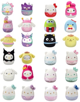 20cm+Original+Squishmallows+Sanrio+Hello+Kitty+and+Friends+Plush+Toy+-+Assorted