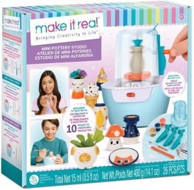 26-Piece-Make-It-Real-Mini-Pottery-Studio on sale