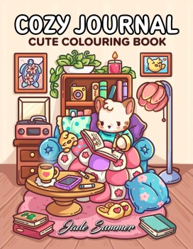 Cozy-Journal-Cute-Colouring-Book-by-Jade-Summer-Book on sale