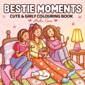 Bestie-Moments-Cute-and-Girly-Colouring-Book-by-Amelia-Green-Book on sale