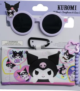 Kuromi+License+Children%26%23039%3Bs+Sunglasses+and+Case+Set