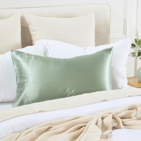 Sage-Mulberry-Silk-Plain-Pillowcase-by-MUSE on sale