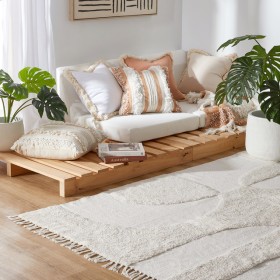 Farrah-Moonbeam-Geometric-Tufted-Cotton-Floor-Rug-by-Habitat on sale