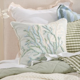 Cerulean-Coral-Square-Cushion-by-MUSE on sale