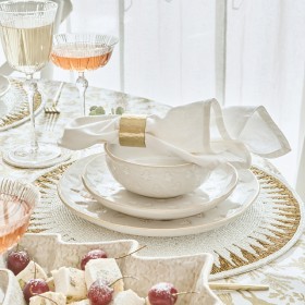 Christmas+Tree+Gold+Rim+White+Wash+Dinnerware+by+Pillow+Talk