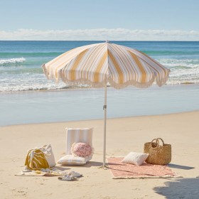 Sundays-Rhodes-Stripe-Scalloped-Fringed-Beach-Umbrella-by-Pillow-Talk on sale