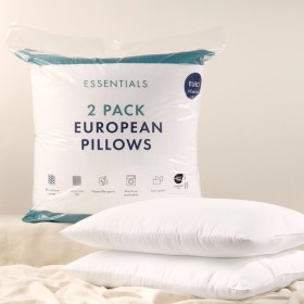 2+Pack+European+Pillows+by+Essentials