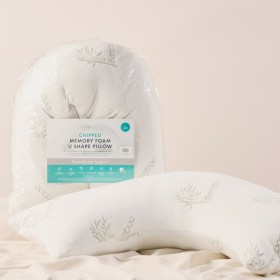 Sensational+Chipped+Memory+Foam+U+Shape+Pillow+by+Habitat