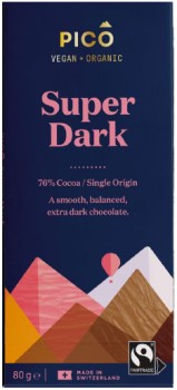 Pico+Organic+Chocolate+Super+Dark+80g