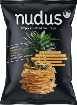 Nudus-Air-Dried-Pineapple-Fruit-Chips-20g on sale