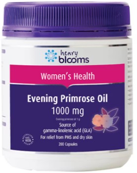 Henry+Blooms+Evening+Primrose+Oil+1000mg+200+Capsules