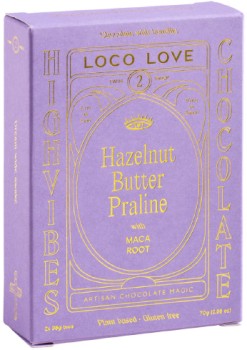 NEW-Loco-Love-Twin-Hazelnut-Praline-Chocolate-Bar-70g on sale