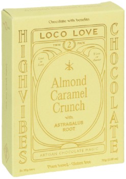 NEW-Loco-Love-Twin-Almond-Caramel-Crunch-Chocolate-Bar-70g on sale