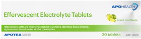 Apohealth+Effervescent+Electrolyte+Tablets+Lemon-Lime+20+Tablets