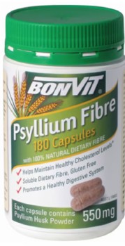 Bonvit+Psyllium+Fibre+550mg+180+Capsules