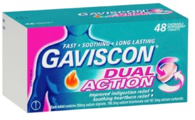 Gaviscon+Dual+Action+Peppermint+Chewable+Tablets+48+Pack