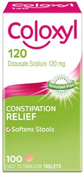 Coloxyl-120mg-Constipation-Relief-100-Tablets on sale