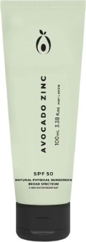 Avocado+Zinc+Natural+Physical+Sunscreen+SPF50+100ml